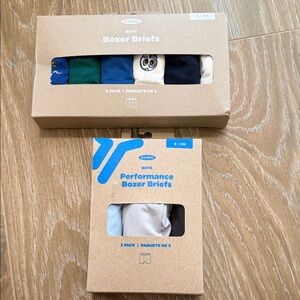 Old Navy Boys' Boxer Briefs - Blue, Green, Cream Pack